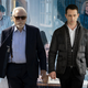 Center: Brian Cox as Logan Roy (Photo: Graeme Hunter/HBO); Jeremy Strong as Kendall Roy (Photo: Peter Kramer/HBO)
Background, clockwise from top left: Kieran Culkin as Roman Roy (Photo: Graeme Hunter/HBO); Sarah Snook as Shiv Roy (Photo: Graeme Hunter/HBO); J. Smith-Cameron as Gerri Kellman and Matthew Macfadyen as Tom Wambsgans (Photo: Zach Dilgard/HBO); Nicholas Braun as Greg Hirsch (Photo: Peter Kramer/HBO)